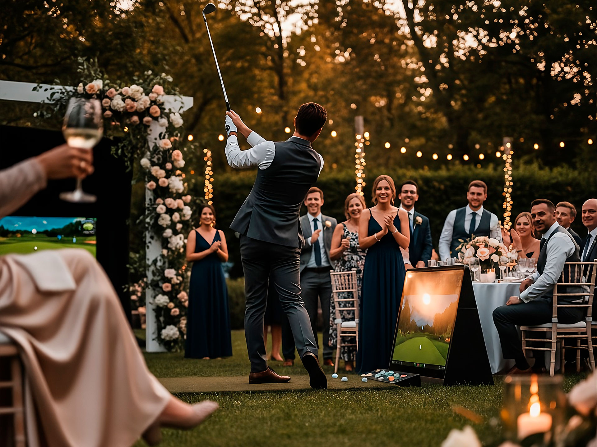 Go Swing, Renta de Simuladores de Golf para Fiestas, Bodas, Bautizos o para la reunión que se armó