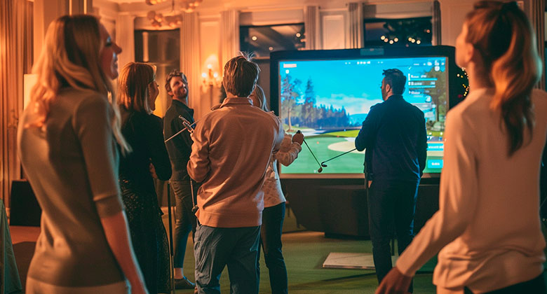 Go Swing, Renta de Simuladores de Golf para Fiestas, Bodas, Bautizos o para la reunión que se armó