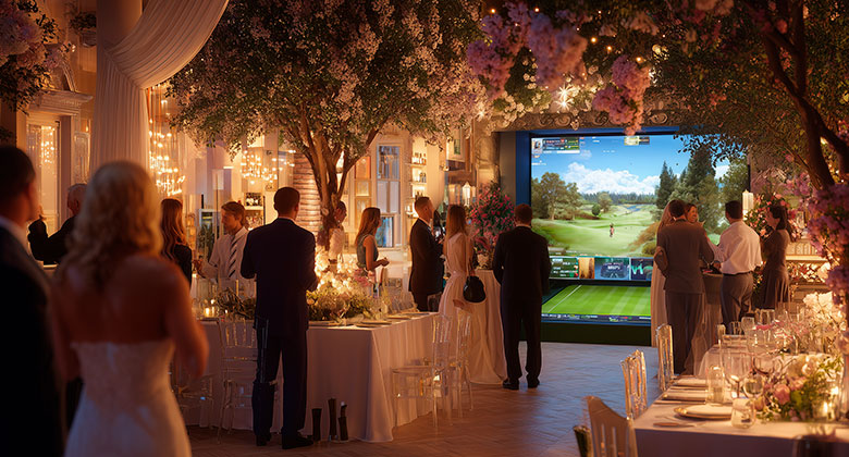 Go Swing, Renta de Simuladores de Golf para Fiestas, Bodas, Bautizos o para la reunión que se armó