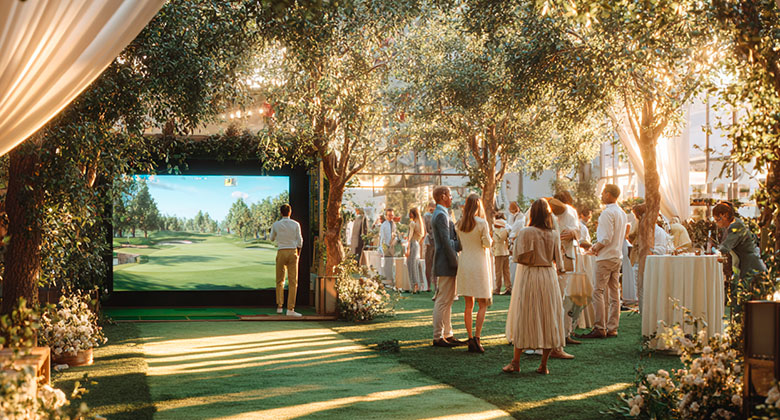 Más Birdies, Renta de Simuladores de Golf para Fiestas, Bodas, Bautizos o para la reunión que se armó